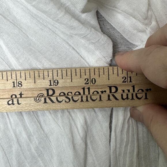 Nativa Tunic Top Womens Medium Embroidered Boho Peasant Blouse Tassel Bohemian - Picture 9 of 11